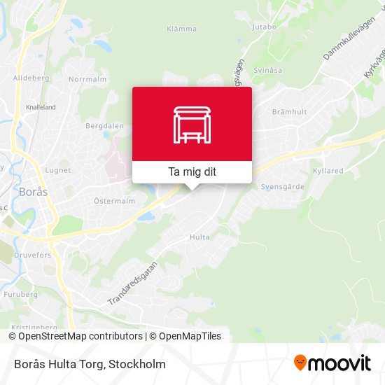 Borås Hulta Torg karta