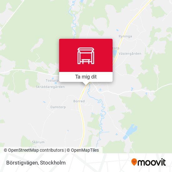 Börstigvägen karta