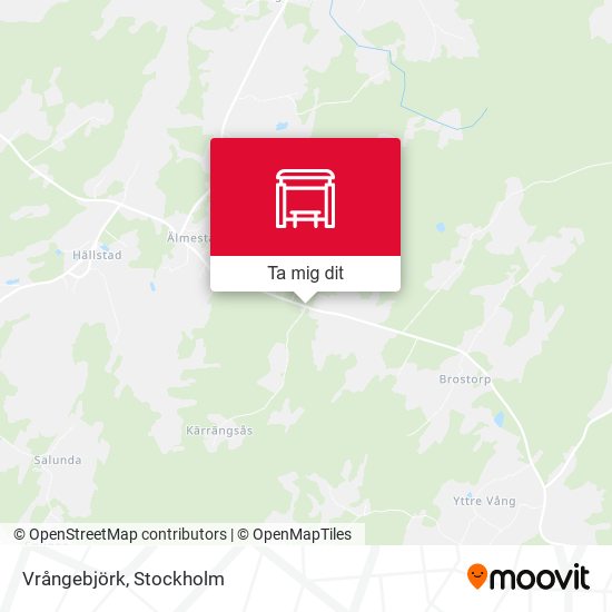 Vrångebjörk karta