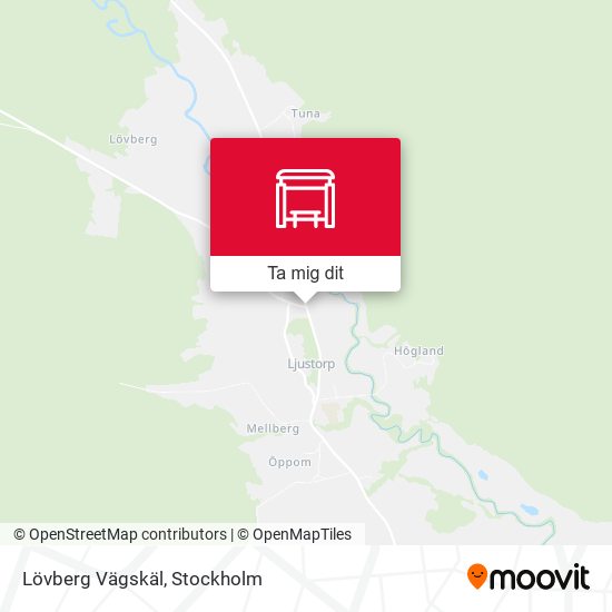 Lövberg Vägskäl karta