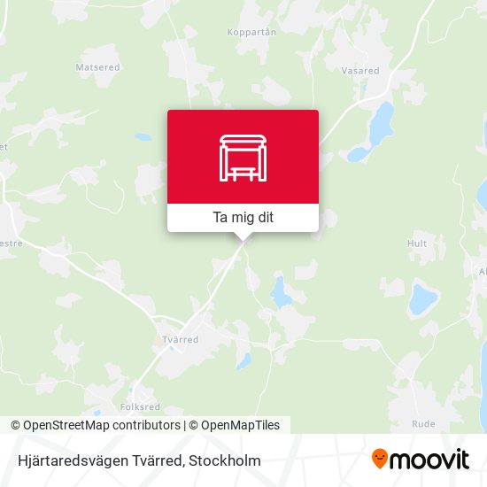 Hjärtaredsvägen Tvärred karta