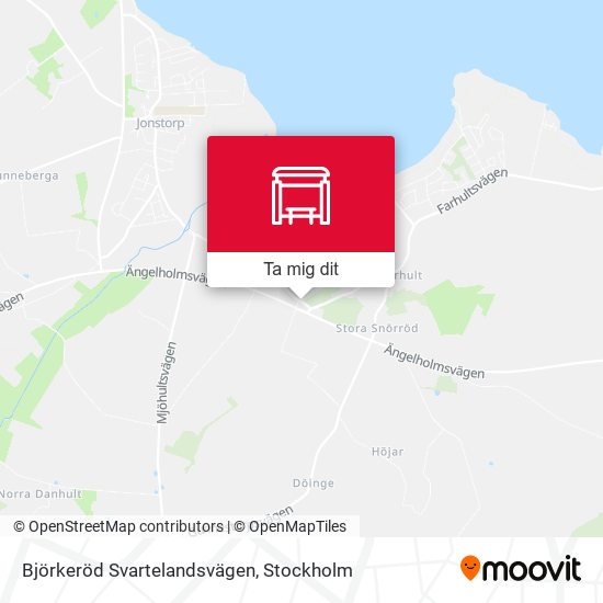 Björkeröd Svartelandsvägen karta