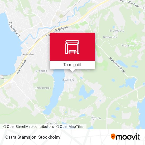 Östra Stamsjön karta