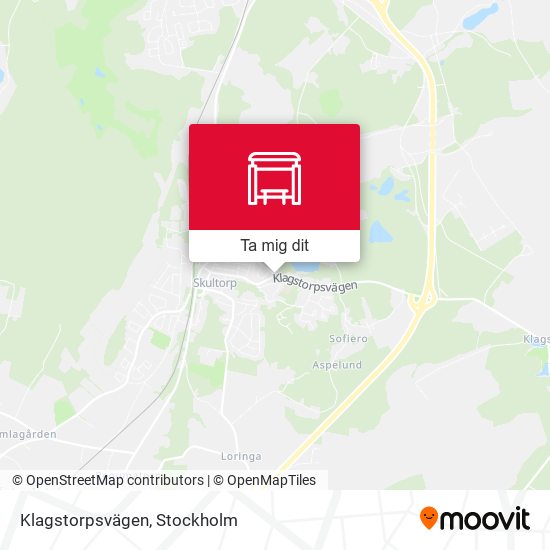Klagstorpsvägen karta
