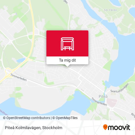 Piteå Kolmilavägen karta
