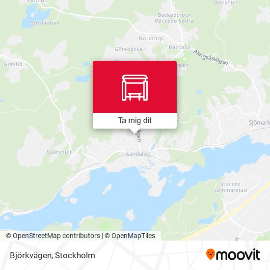 Björkvägen karta