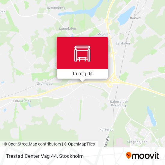 Trestad Center Väg 44 karta