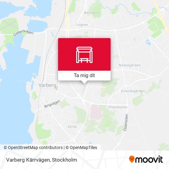 Varberg Kärrvägen karta