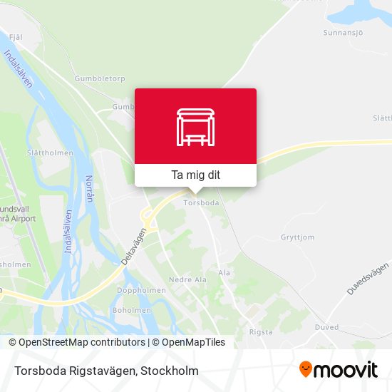 Torsboda Rigstavägen karta