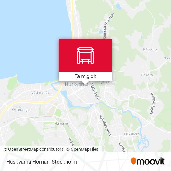 Huskvarna Hörnan karta