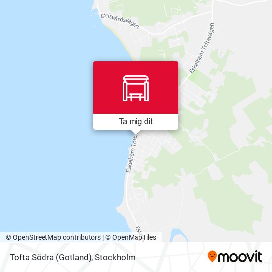 Tofta Södra (Gotland) karta