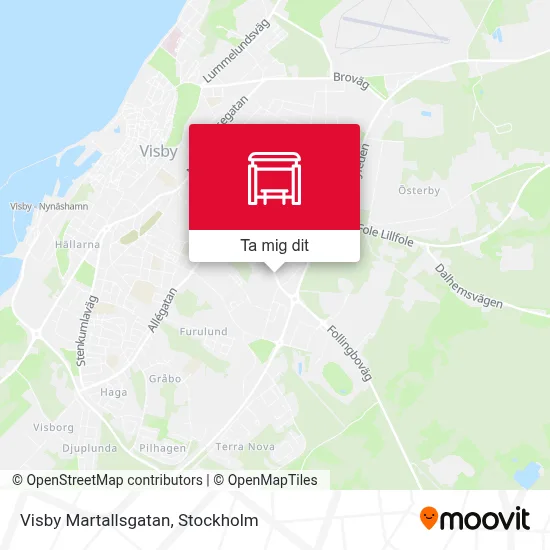 Visby Martallsgatan karta