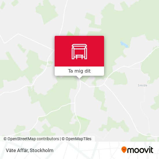 Väte Affär karta