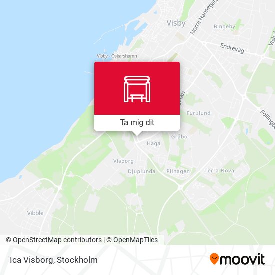 Ica Visborg karta