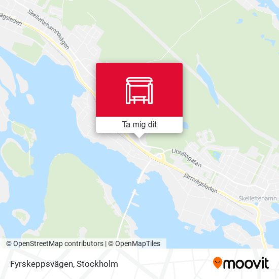 Fyrskeppsvägen karta