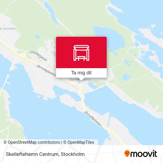 Skelleftehamn Centrum karta