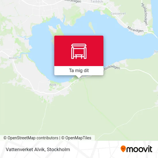 Vattenverket Alvik karta