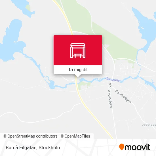 Bureå Filgatan karta