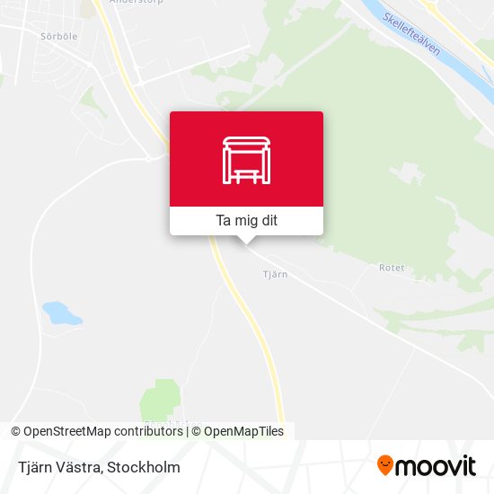 Tjärn Västra karta