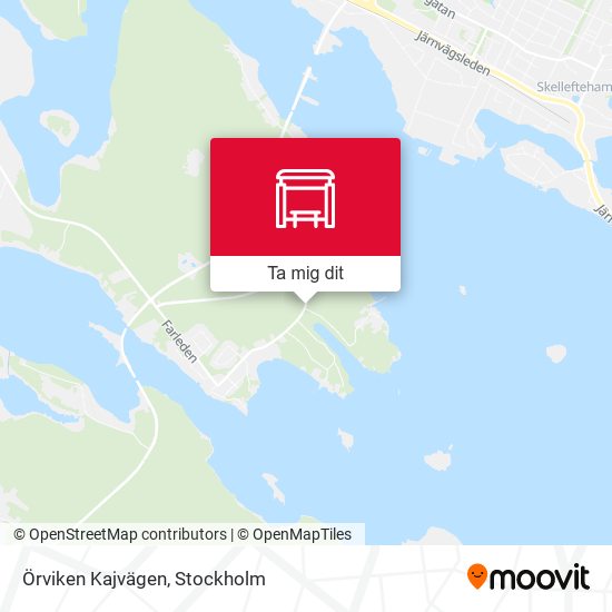 Örviken Kajvägen karta