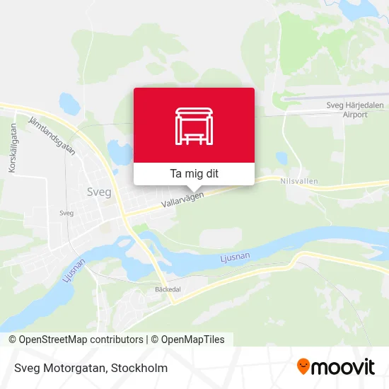 Sveg Motorgatan karta