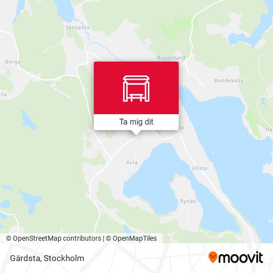 Gärdsta karta