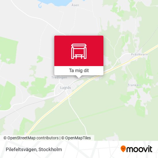 Pilefeltsvägen karta