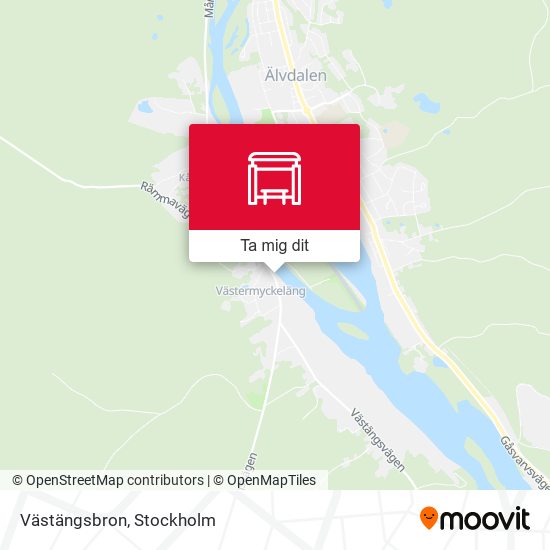 Västängsbron karta