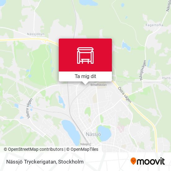 Nässjö Tryckerigatan karta