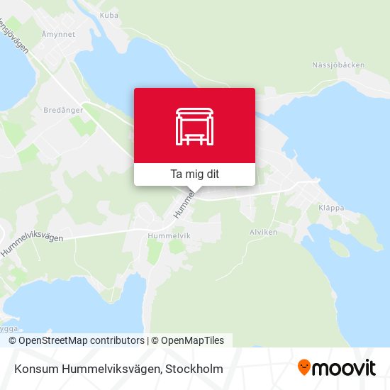 Konsum Hummelviksvägen karta