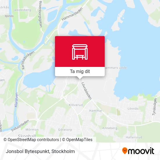 Jonsbol Bytespunkt karta