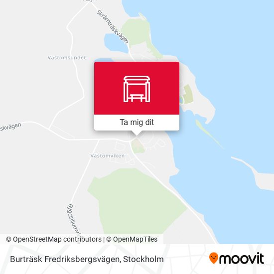 Burträsk Fredriksbergsvägen karta