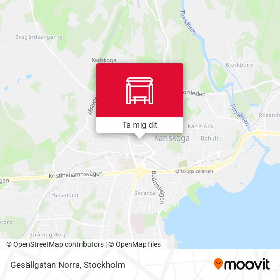 Gesällgatan Norra karta