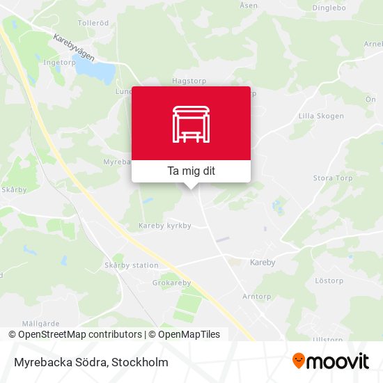 Myrebacka Södra karta