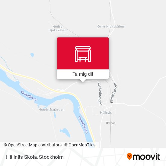 Hällnäs Skola karta