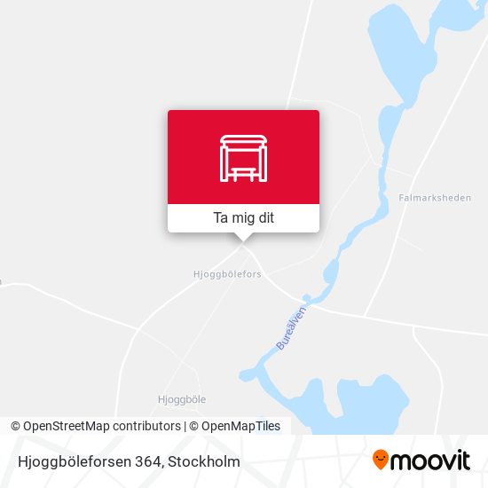 Hjoggböleforsen 364 karta