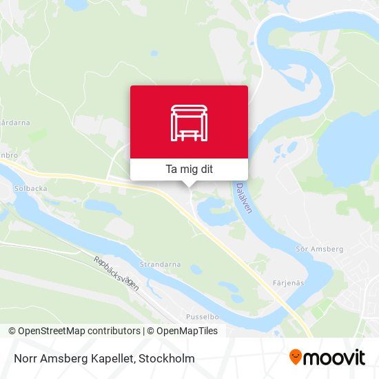 Norr Amsberg Kapellet karta