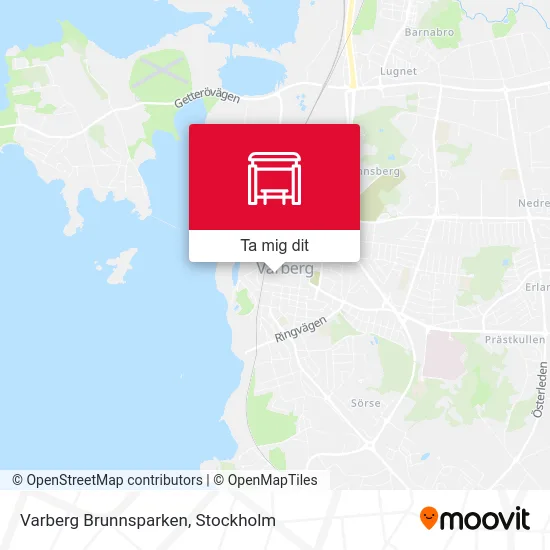 Varberg Brunnsparken karta