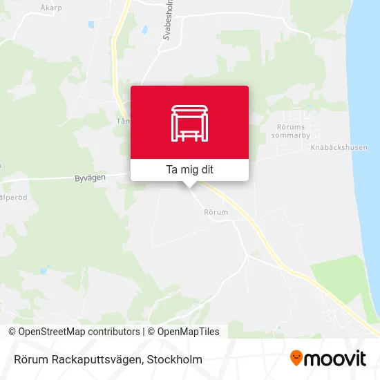 Rörum Rackaputtsvägen karta