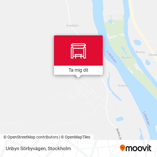Unbyn Sörbyvägen karta