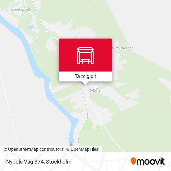 Nyböle Väg 374 karta