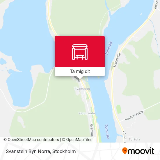 Svanstein Byn Norra karta