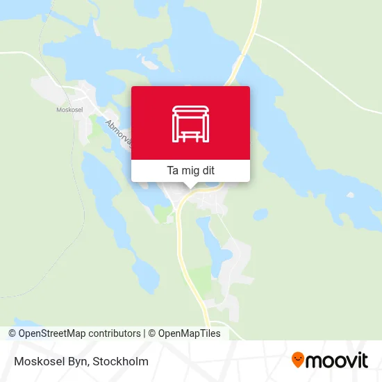 Moskosel Byn karta