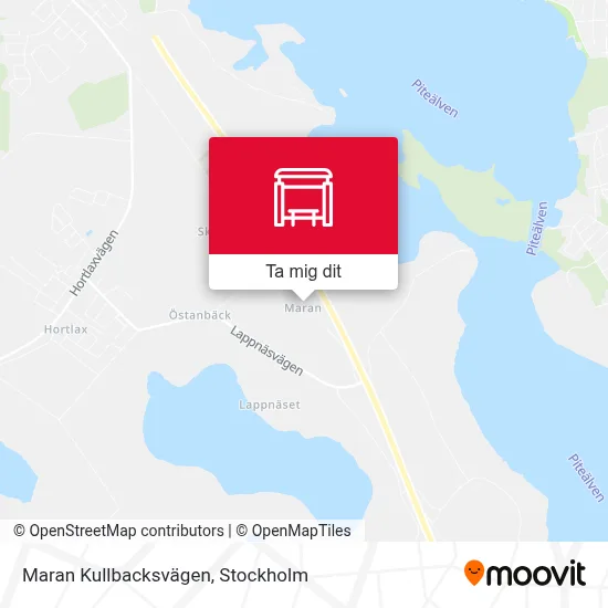 Maran Kullbacksvägen karta