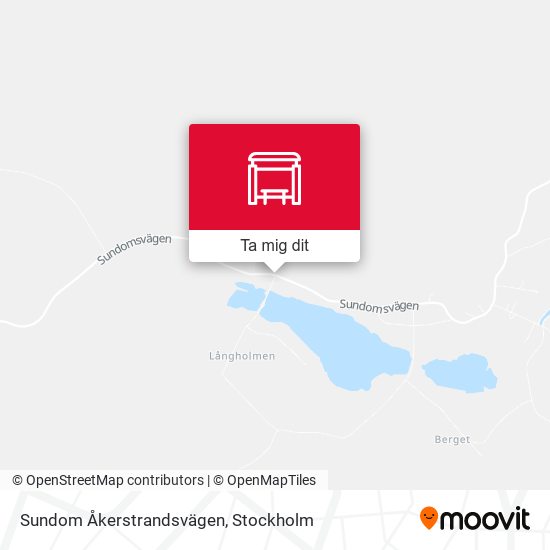 Sundom Åkerstrandsvägen karta