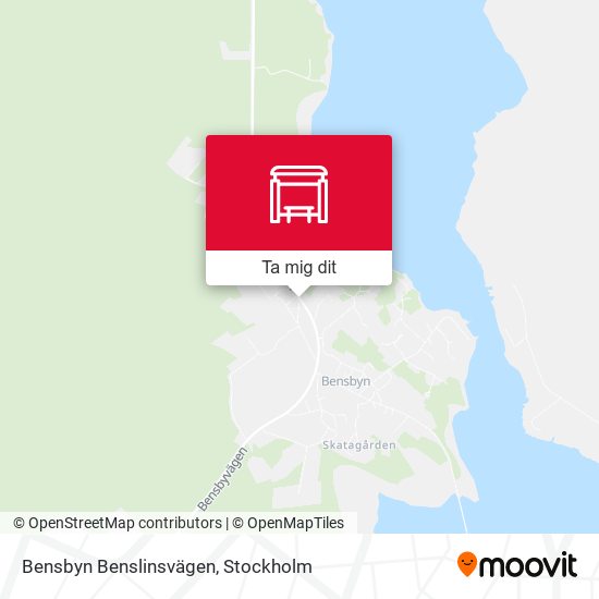Bensbyn Benslinsvägen karta