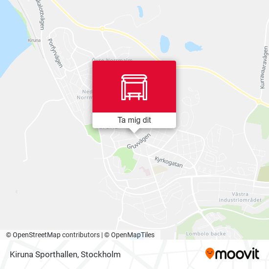 Kiruna Sporthallen karta