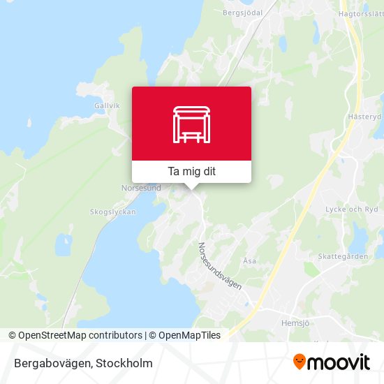 Bergabovägen karta