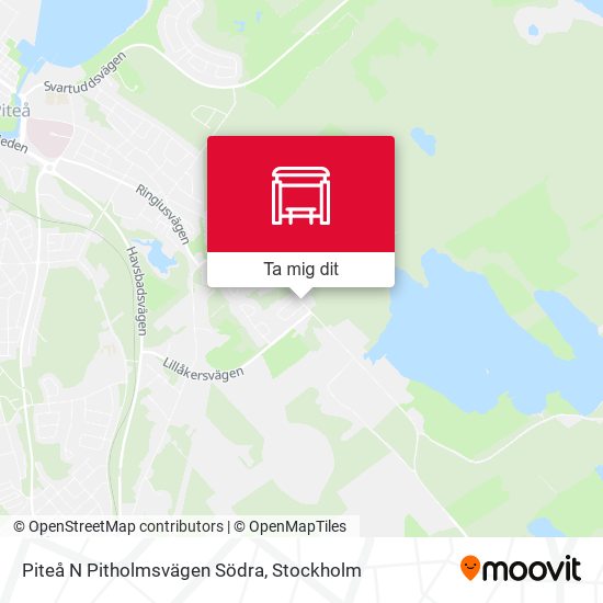 Piteå N Pitholmsvägen Södra karta