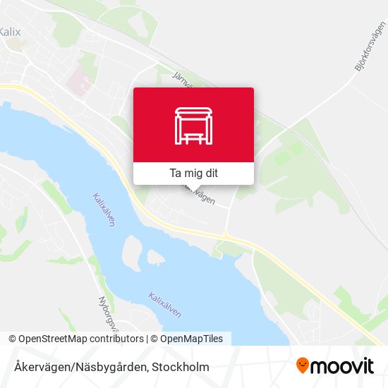 Åkervägen/Näsbygården karta